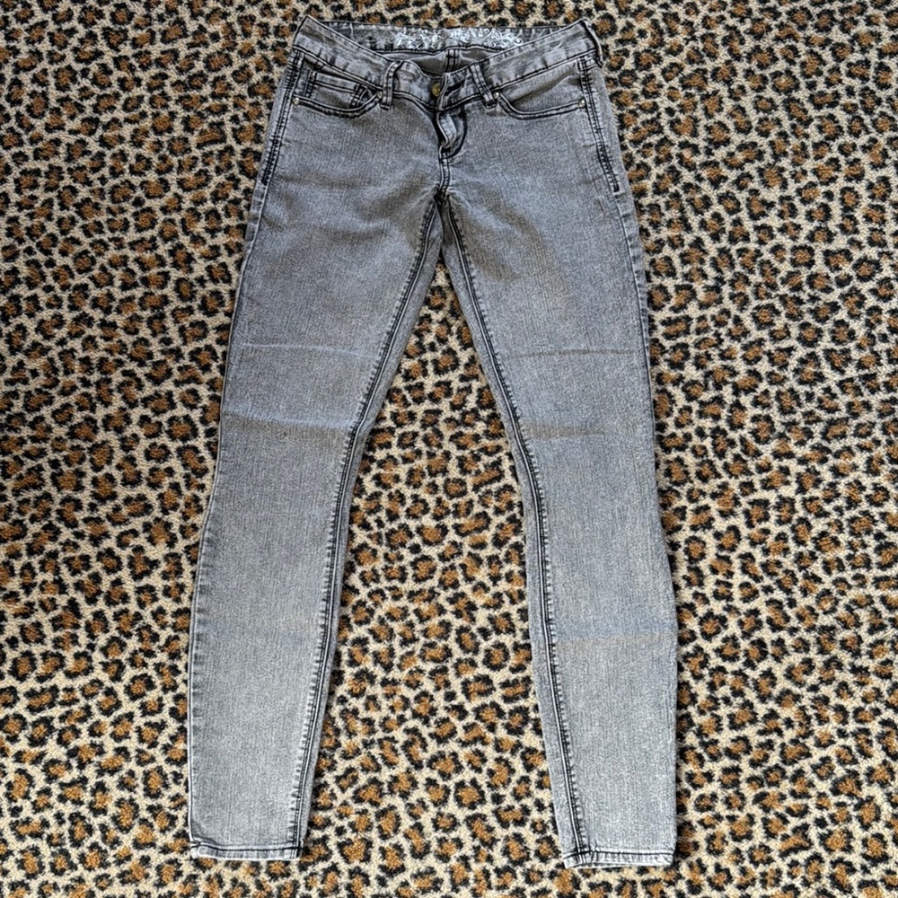 Express Gray Skinny Jeans Classic Style